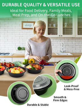 UMT Plastar microwave-safe bowls for quick reheating meals