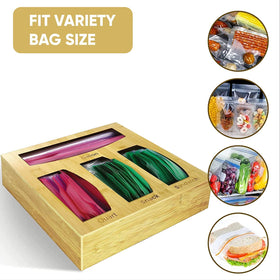 Unboxed 4-slot Organizer demonstrates versatile placement beside fridge or cabinets for quick access.