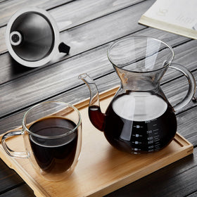 Ergonomic, easy-grip handle helps pour precisely without spills.