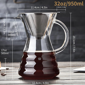 Unbreakable ergonomic handle ensures comfortable pouring and precise control.