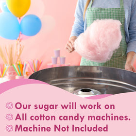 Under the Sun cotton candy setup with machine-ready scooping for easy treats