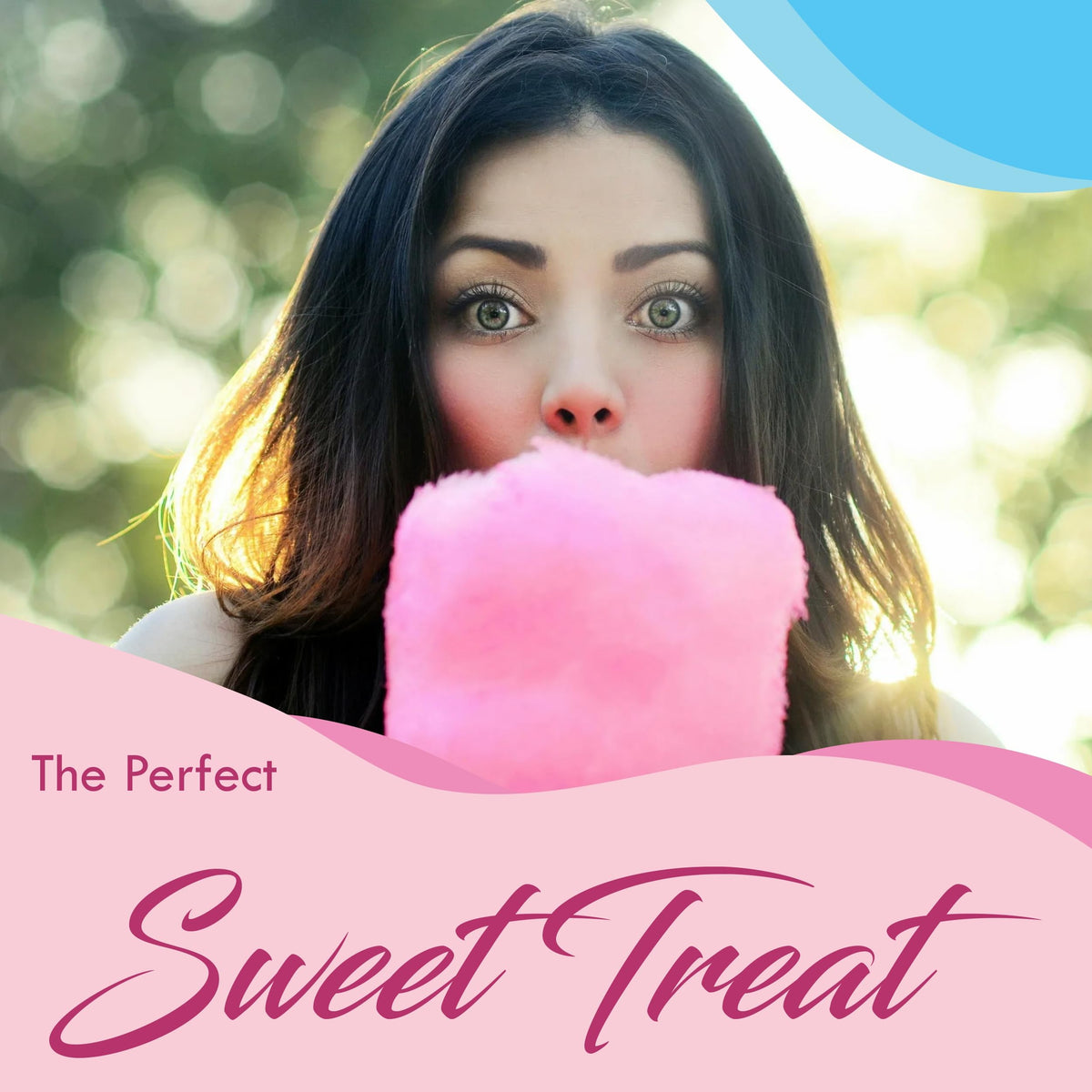 Party scene featuring Under the Sun cotton candy treats for kids' celebrations