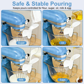 UNEFCYC wavy-grip clip secures the funnel during operation.