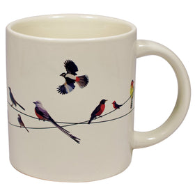 The Unemployed Philosophers Guild Birds on a Wire mug comes in a bright gift box