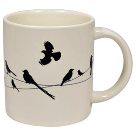 The Unemployed Philosophers Guild Birds on a Wire mug sparks conversation about birds
