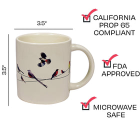 Birds on a Wire mug by The Unemployed Philosophers Guild makes mornings brighter