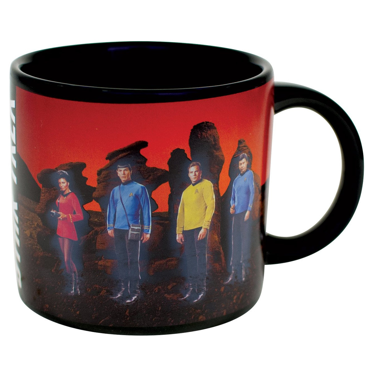 Unemployed Philosophers Guild transporter mug gift ready packaging for gifting.