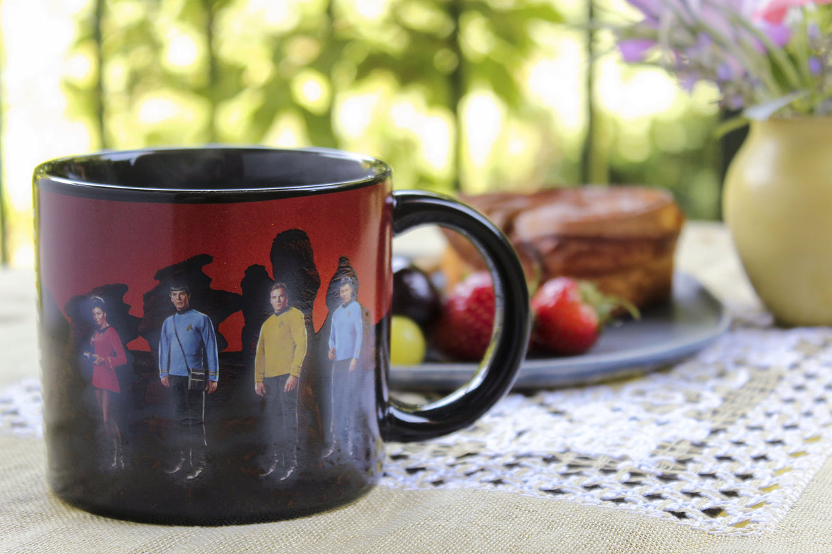 Unemployed Philosophers Guild transporter mug collector item for fans.