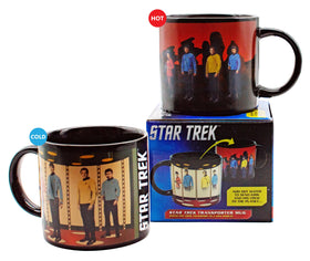 Unemployed Philosophers Guild transporter mug crew beam reveal enhances Star Trek moments.