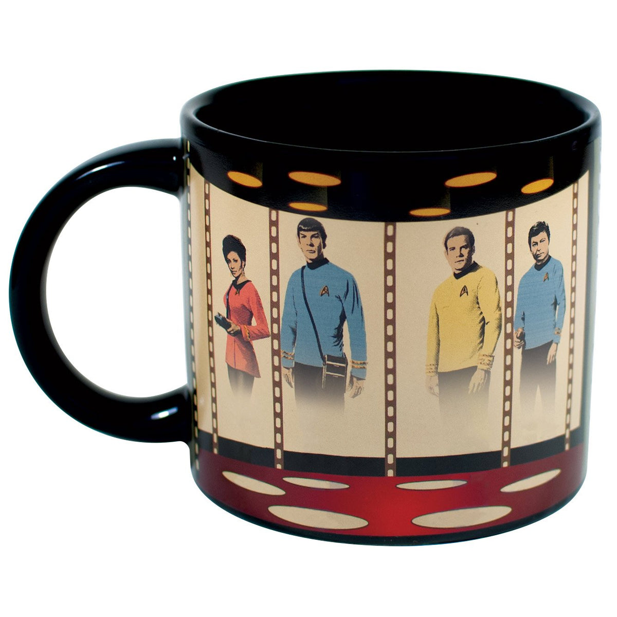 Unemployed Philosophers Guild transporter mug microwave safe for quick warming.