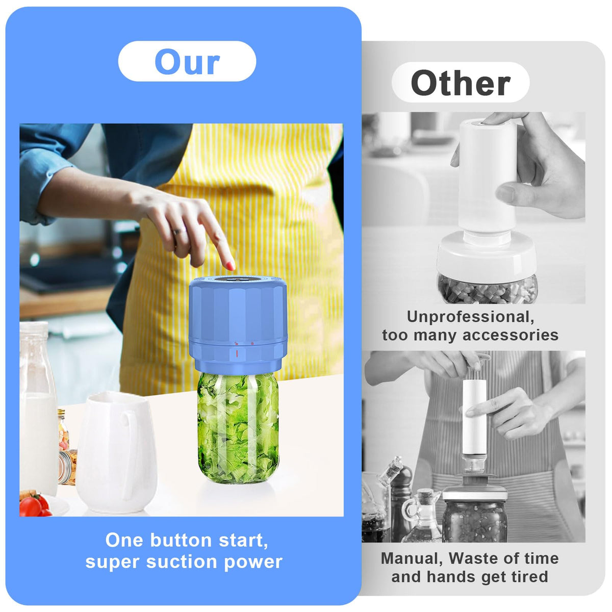 UNERVER M11 sealing adapters compatible with standard jars.