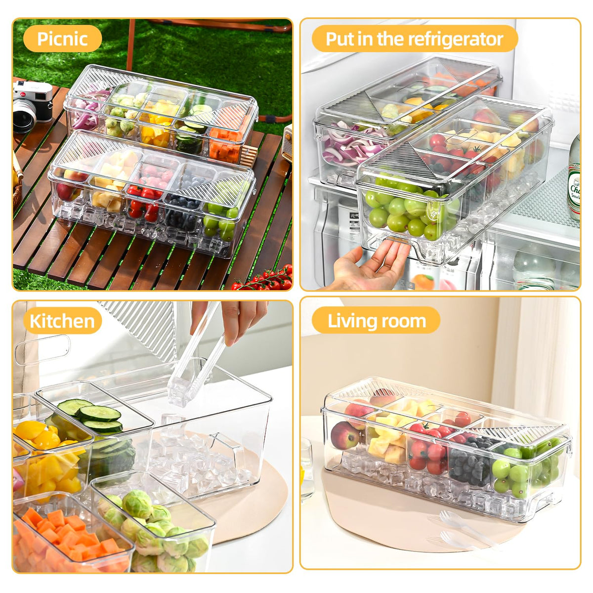 Uni HIMO includes spoons and clips for easy serving.
