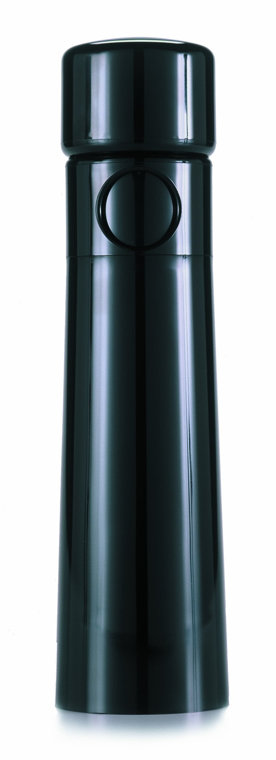 Unicorn Magnum Plus pepper mill front view highlights easy-fill design for quick use.
