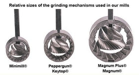 Unicorn Magnum Plus steel grinding mechanism ensures precise pepper grinding.