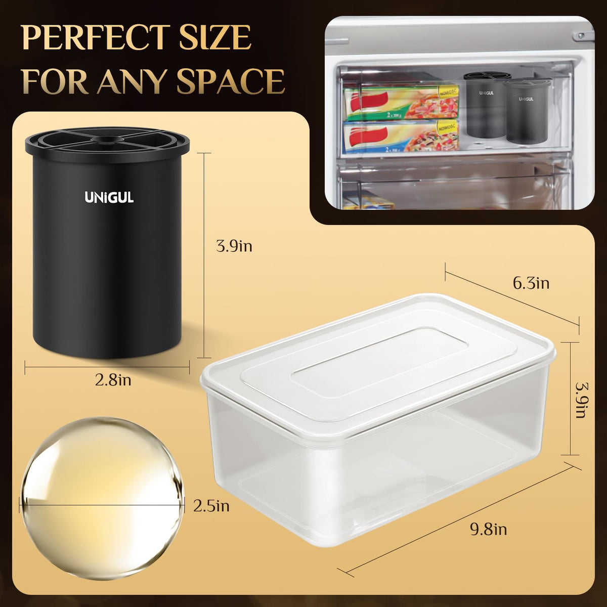 Unigul bubble-free mold delivers clearer ice that enhances beverage presentation.