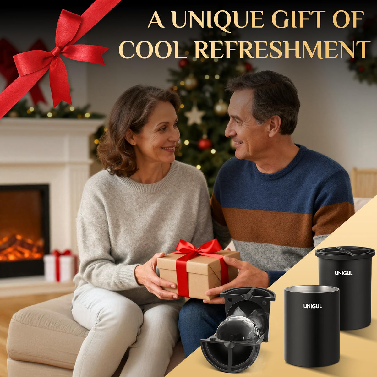 Unigul premium silicone ice mold ensures easy-release and quick setup.