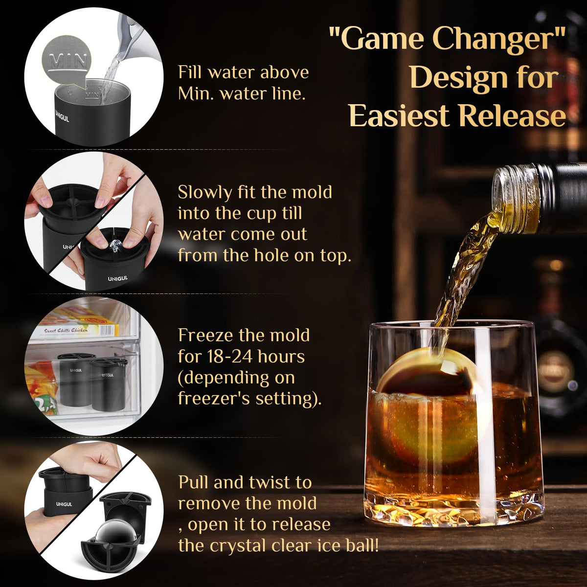 Unigul stainless-steel insulated cup keeps drinks colder longer.