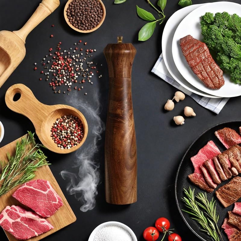 UNIOVC wooden salt and pepper shaker compatibility on table