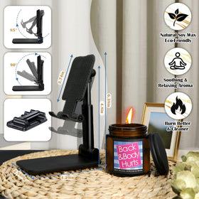 Unipinkart foldable phone holder for hands-free viewing