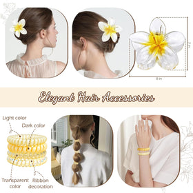 Unipinkart Spiral hair ties for quick, tidy styling during celebrations