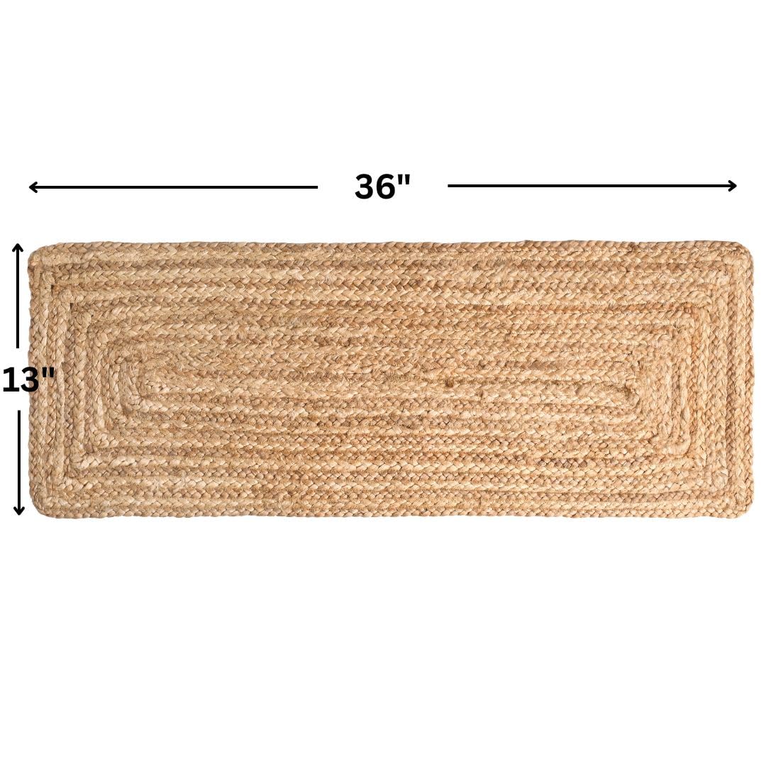 UNIQINNOW handcrafted rustic table runner on wood surface