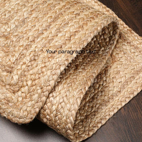 Close-up of UNIQINNOW jute braid texture for handcrafted rustic look