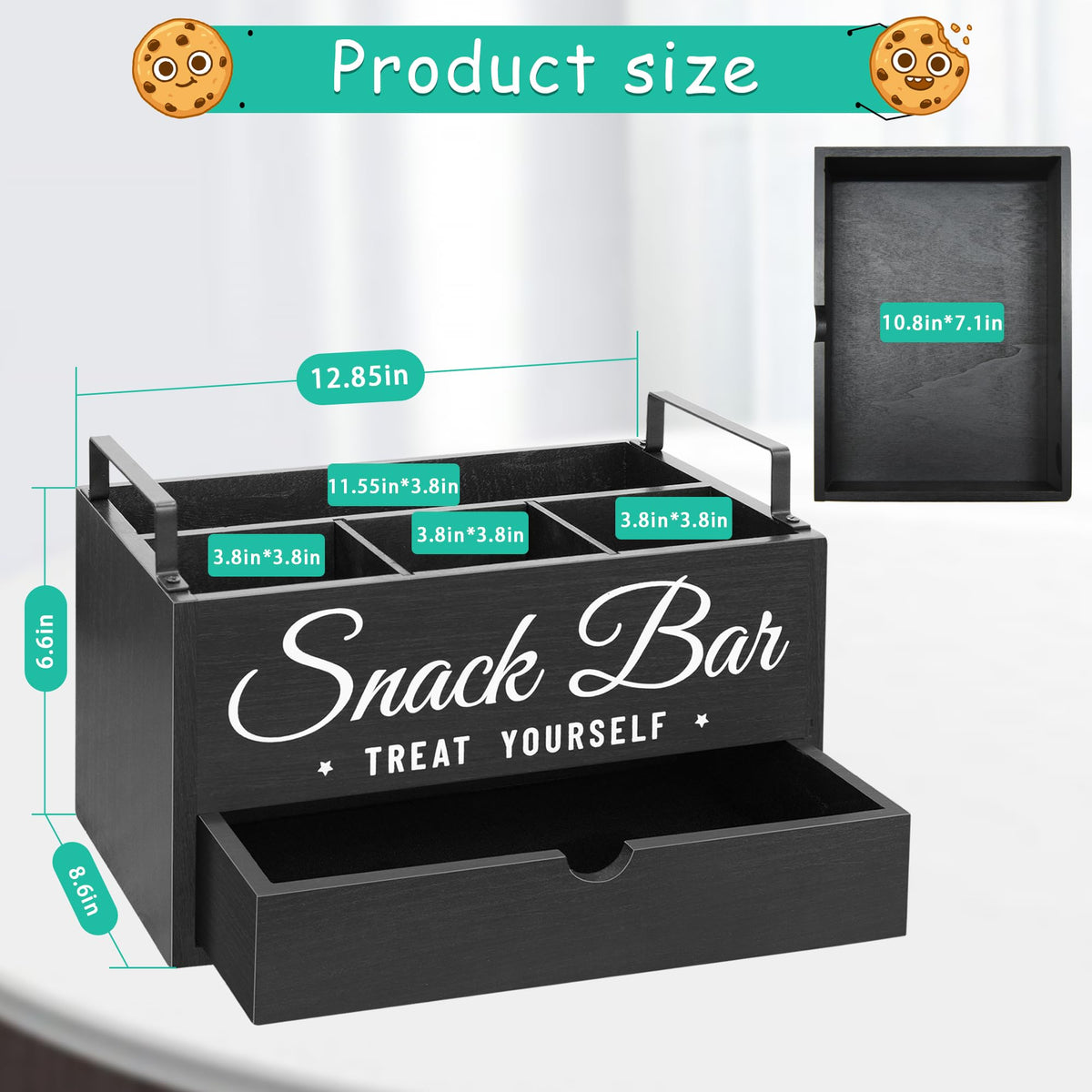 Unistyle gift-ready snack organizer ideal for housewarmings and holidays