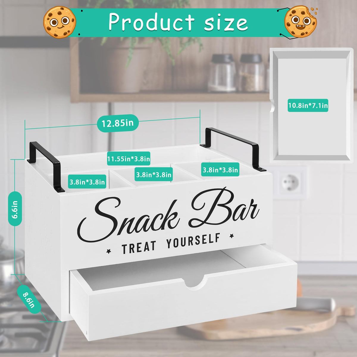 Unistyle snack organizer packaging included ideal as a thoughtful home gift.