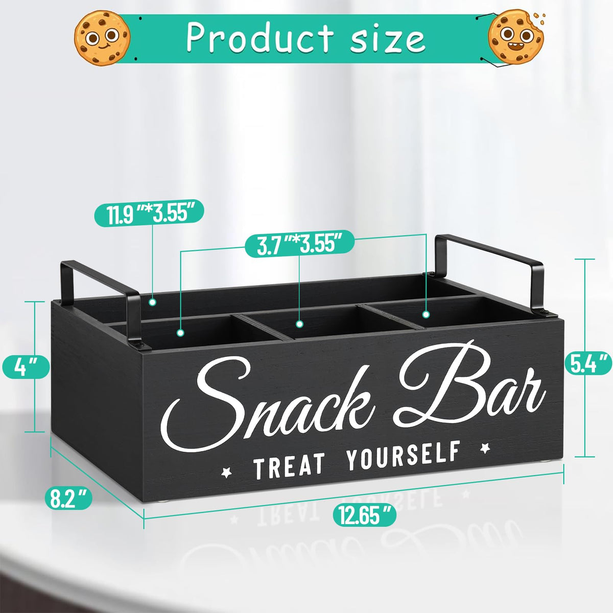 Unistyle snack tray in kitchen decor enhances organization and helps tidy counters.