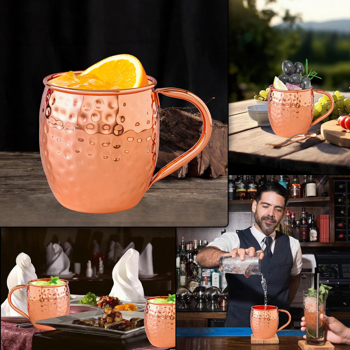 UNISWEET gift-ready copper mugs ideal for celebrations.