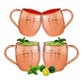 UNISWEET Moscow Mule copper mug with hand-hammered texture for stylish grip.