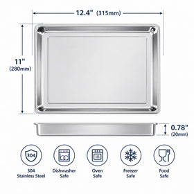 Univen baking tray compatible with toa65 delivering durable dishwasher-safe performance