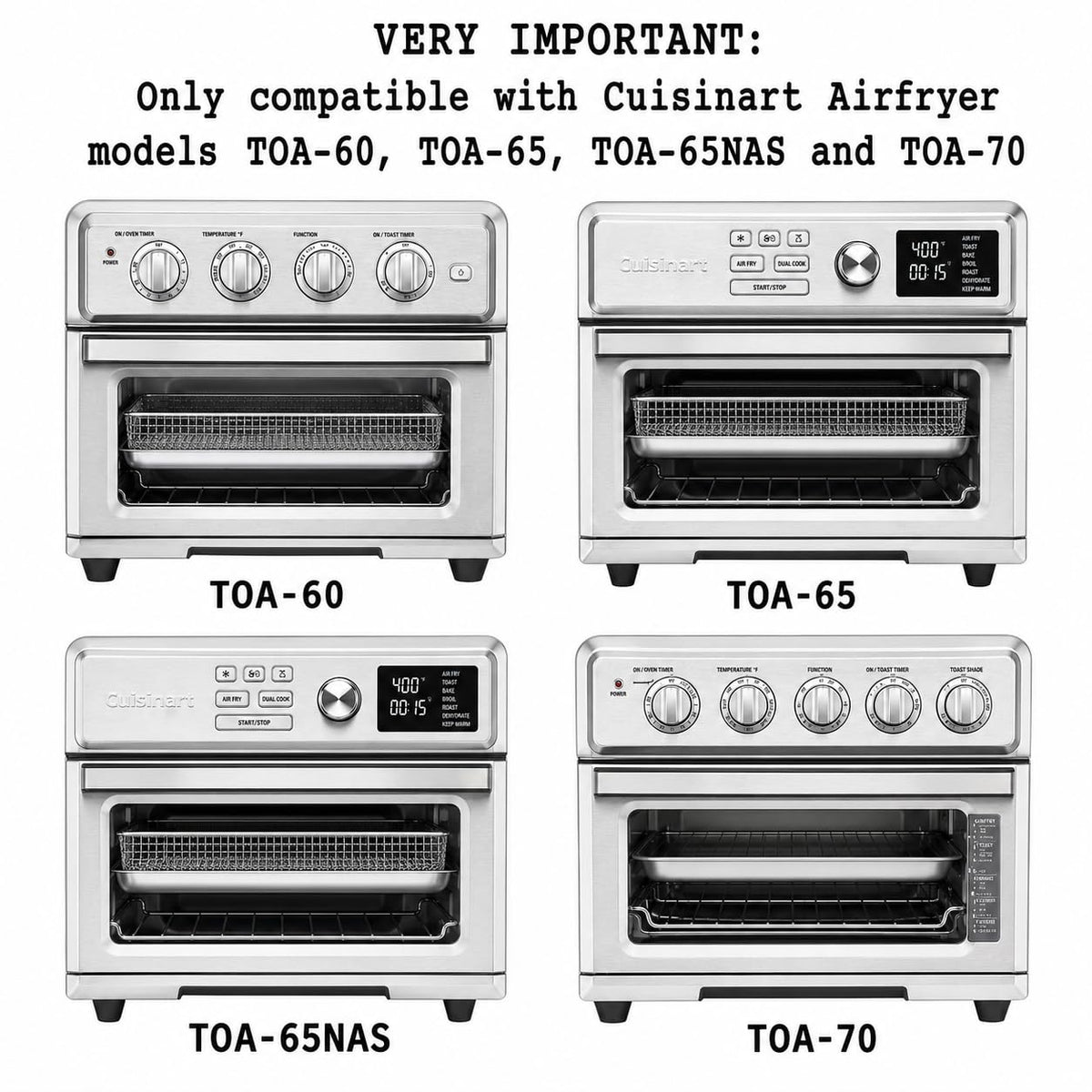 Univen stainless steel tray for toa70 supports versatile cooking and easy cleanup