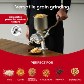 Universal Corona grain mill mounting bracket for stable grinding
