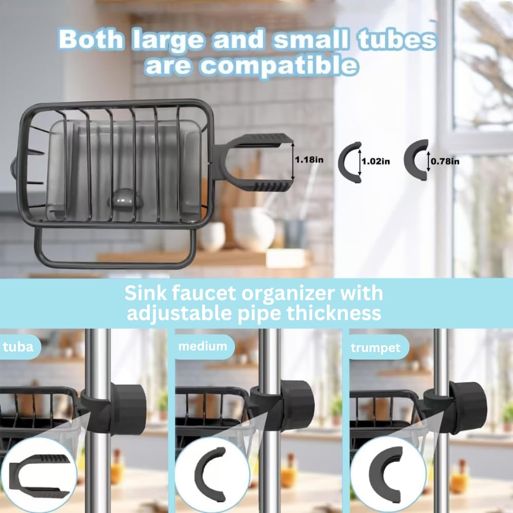 Sponges and brushes rest neatly in the UnIVerse Hub organizer