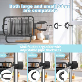 Sponges and brushes rest neatly in the UnIVerse Hub organizer