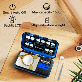 UNIWEIGH pocket scale compact design for on-the-go reloading tasks