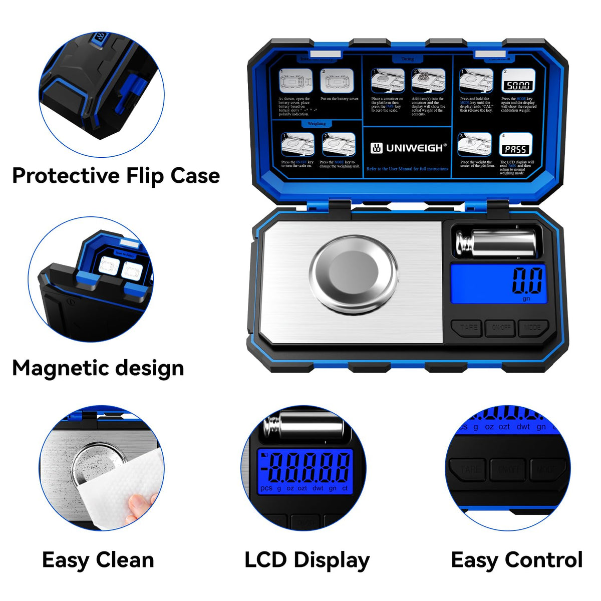 UNIWEIGH scale tare and calibration for consistent readings over time