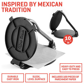 Uno Casa comal pan 10-5inch surface for sautéing roti and dosas with even heat.