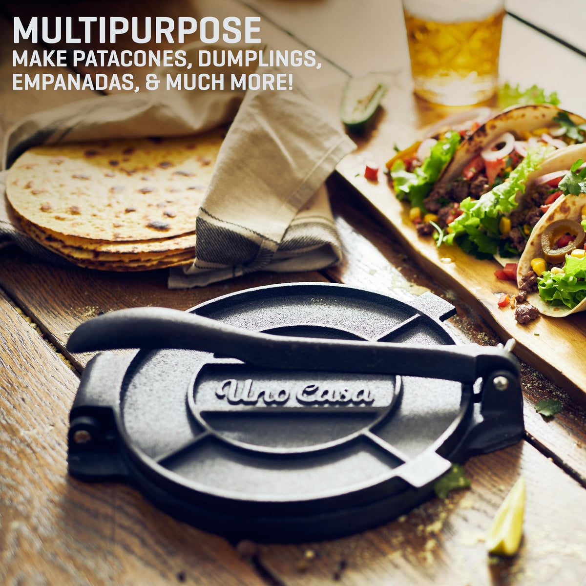 Uno Casa family-size cast iron duo ideal for larger batches and gatherings.