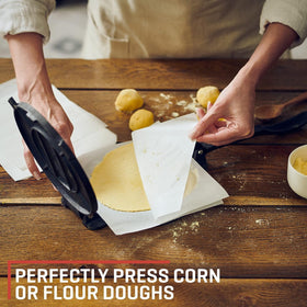 Uno Casa pre-seasoned surface ready to cook with parchment included.