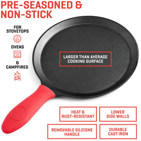 Uno Casa tortilla press with silicone handle for safe grip