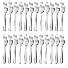 Unokit 36-piece dinner forks with a mirror finish for family meals and gatherings
