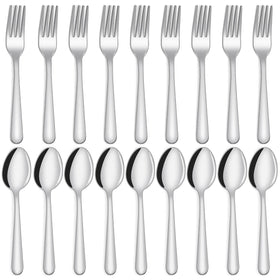 Unokit 36-piece silverware set spoons with mirror polish for elegant daily dining