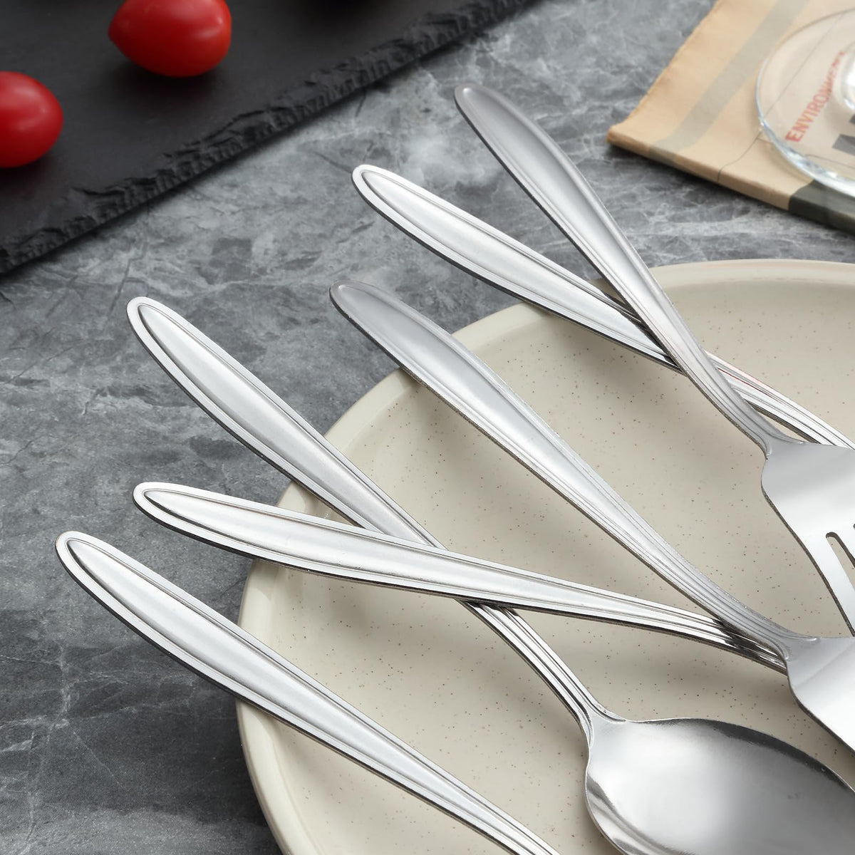 Unokit dishwasher safe silverware for easy cleanup after meals