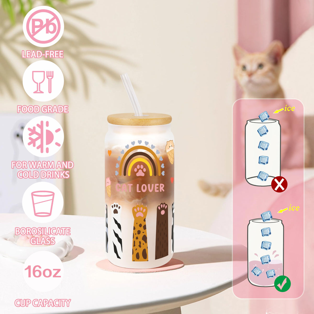 UNQJRY soft cotton cat socks for cozy wear