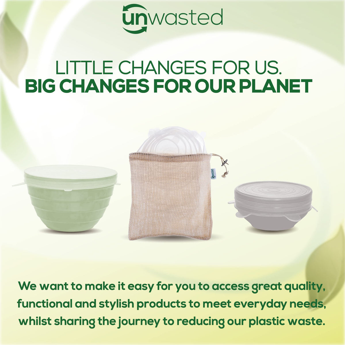 Unwasted silicone covers resist odors and stains for a clean kitchen.