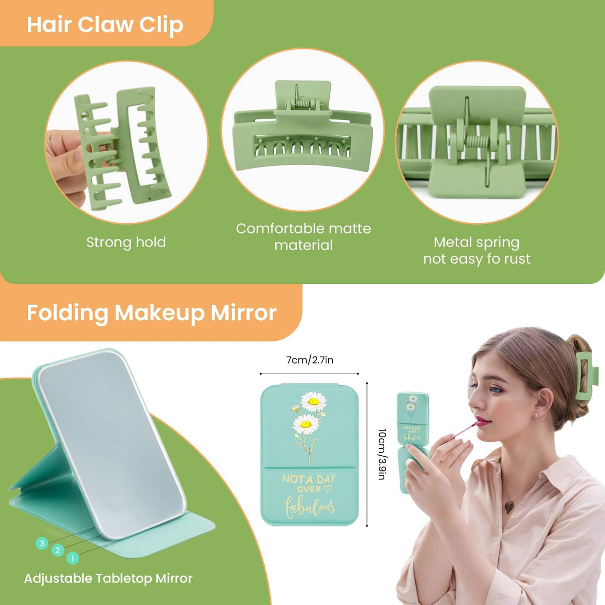Uongeod Birthday Basket hair claw clips for quick stylish styling