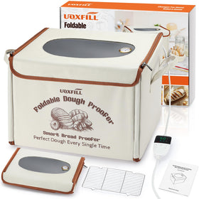 Uoxfill folding proofing box front view highlights compact design for small kitchens