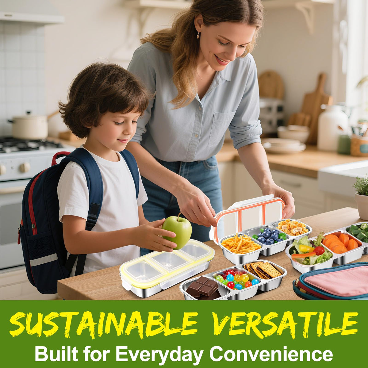 UPABLUNSO dishwasher-safe cleanup after meals.